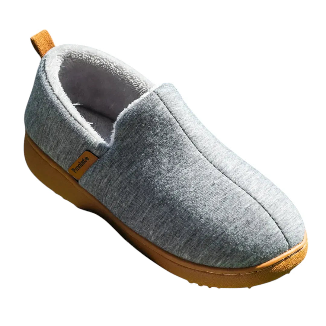 Women's Fleece-Lined Cushioned Hard Sole Slip-On Winter Slippers