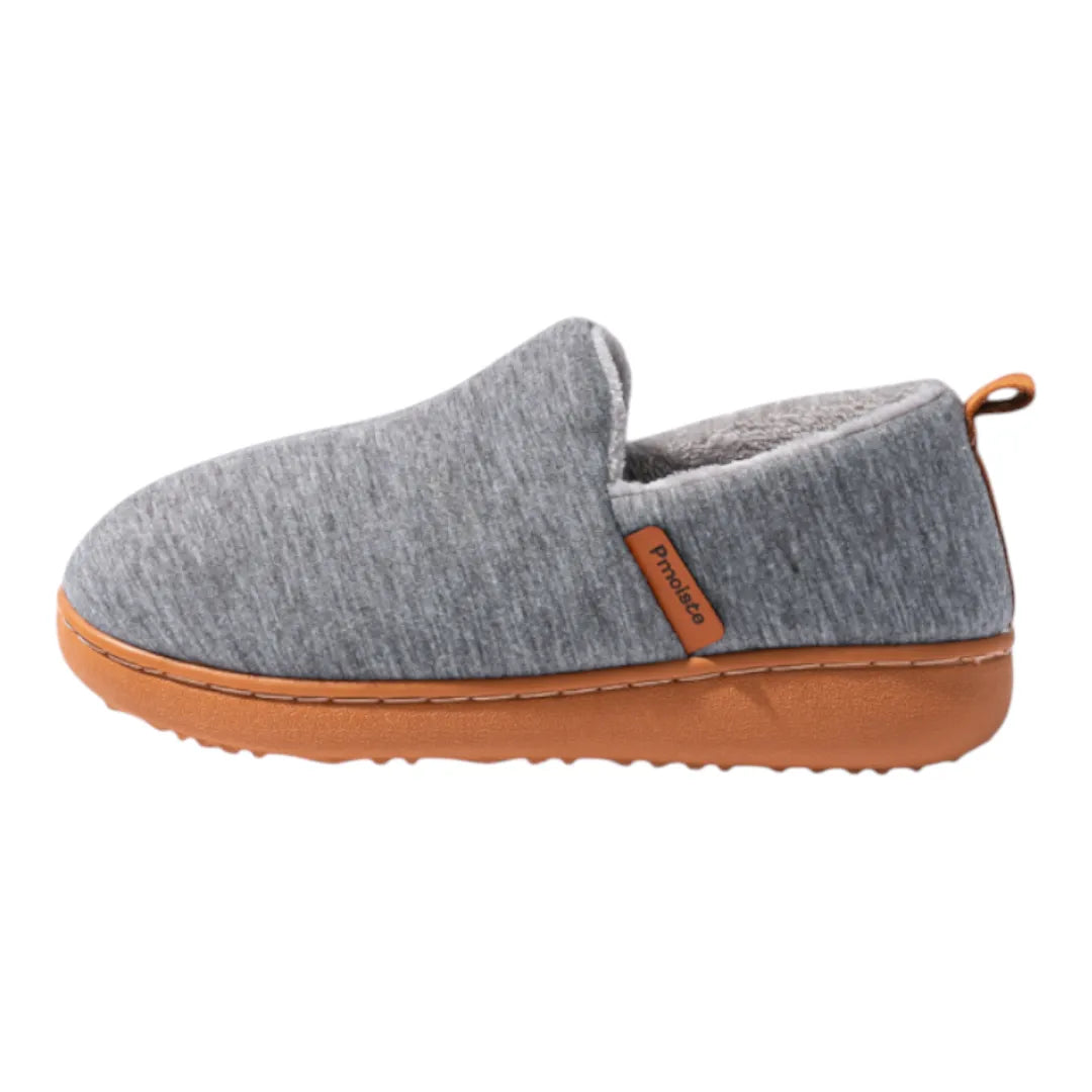 Women's Fleece-Lined Cushioned Hard Sole Slip-On Winter Slippers