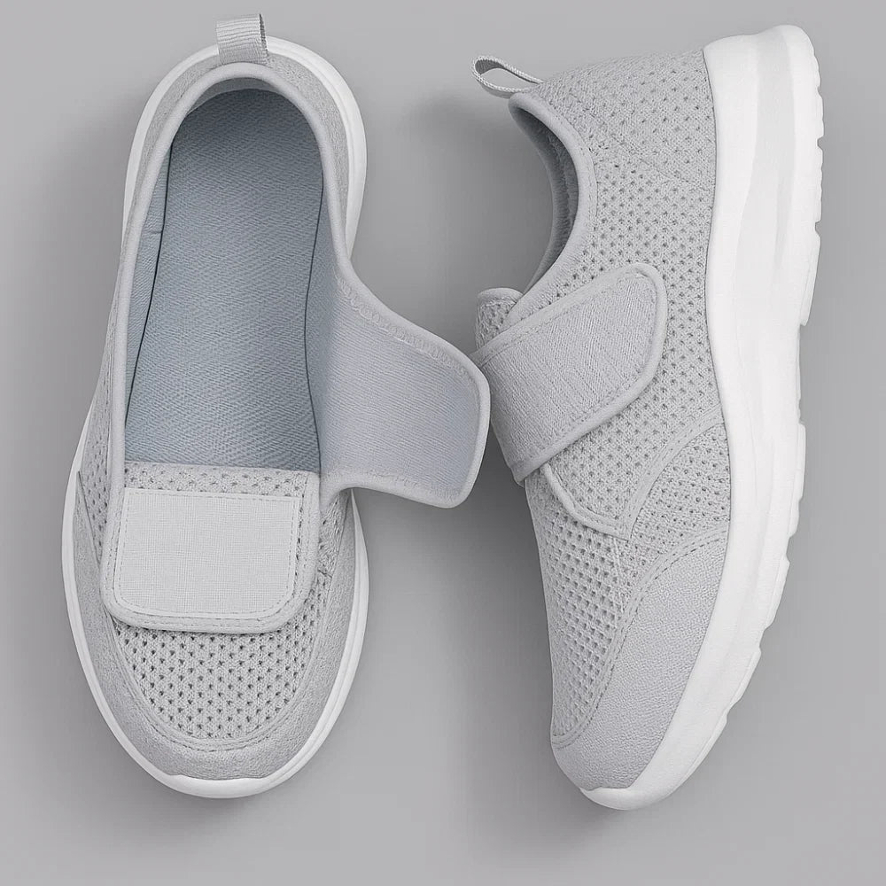 Women's Extra Wide Fit Cushioned Adjustable Strap Walking Shoes