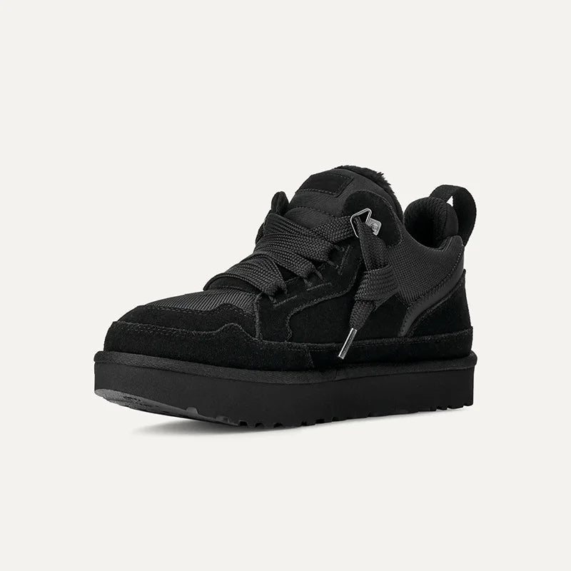 Women's Warm Lined Faux Suede Platform Winter Trainers