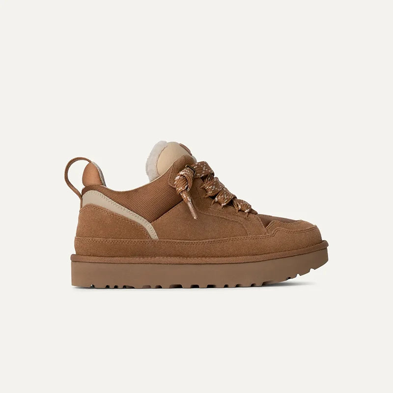 Women's Warm Lined Faux Suede Platform Winter Trainers