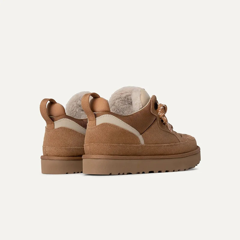 Women's Warm Lined Faux Suede Platform Winter Trainers