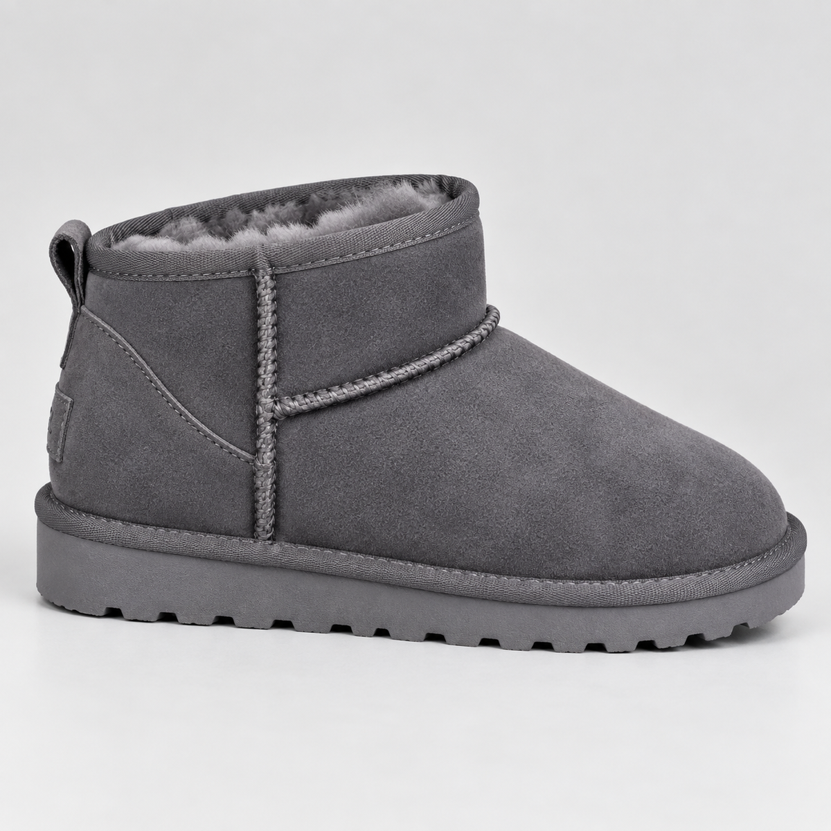 Women's Lightweight Faux Suede Faux Fur Lined Winter Ankle Boots
