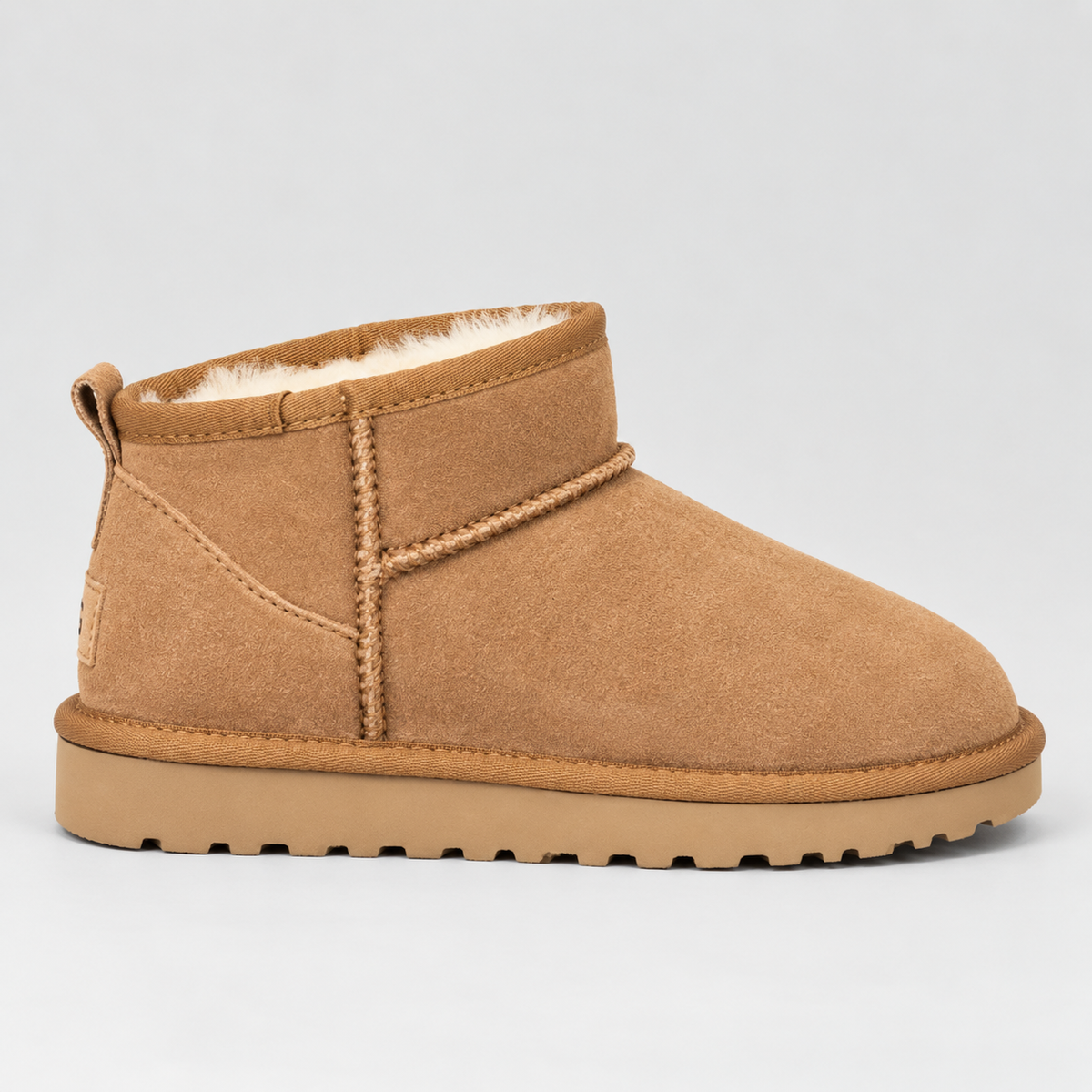 Women's Lightweight Faux Suede Faux Fur Lined Winter Ankle Boots