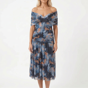 Tie-Dye Printing Black Blue
