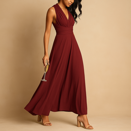 Multiway wrap dress for women with a flattering fit and breathable fabric. Available in multiple colors, perfect for summer events, parties, or casual wear.